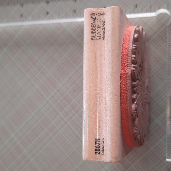 Gerber Daisy Rubber Stamp - Picture 3 of 4